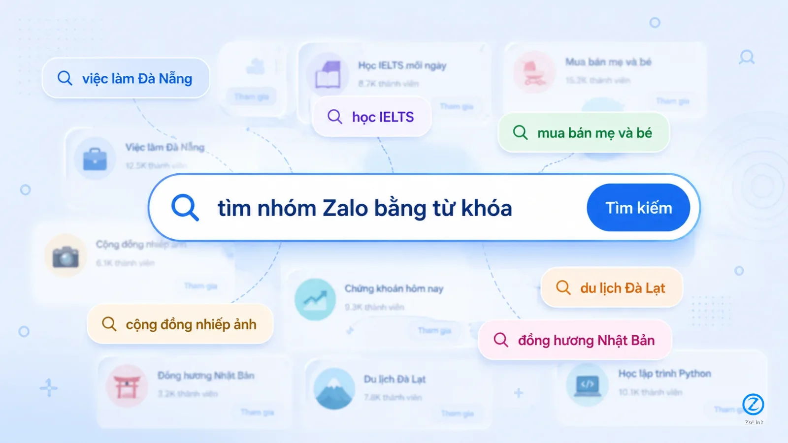 Tìm nhóm Zalo bằng từ khóa: cách gõ đúng để ra nhóm phù hợp hơn