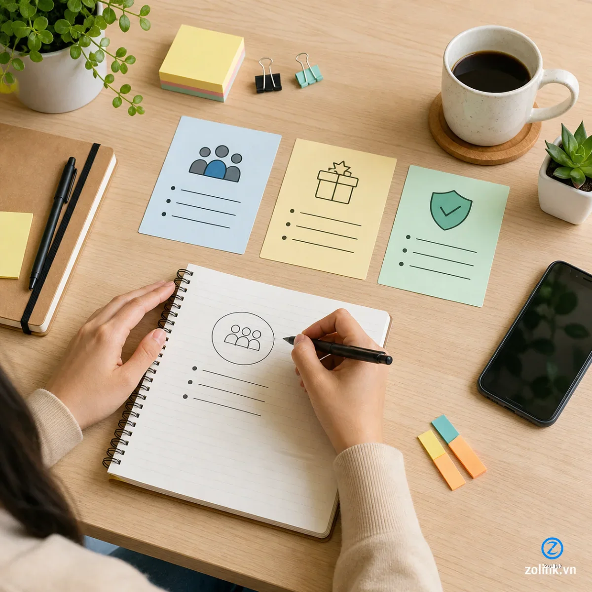 Admin cộng đồng chuẩn bị thông tin nhóm Zalo trước khi chia sẻ link