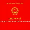 Thi chứng chỉ ứng dụng CNTT